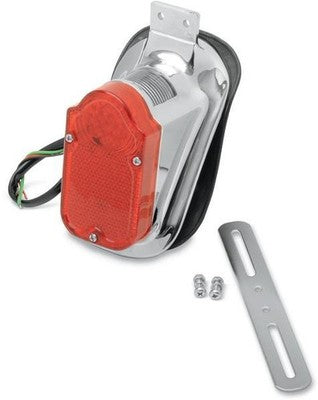 Drag Specialties Universal Mount Tombstone LED Taillight with License