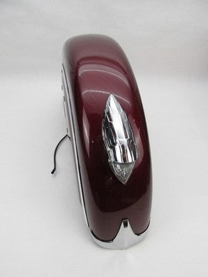 Indian Genuine OEM Front Fender Maroon Chrome Headlamp & Tips Accent 1