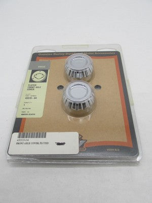 Harley-Davidson Genuine NOS VRSC V-Rod Chrome Fluted Axle Covers 43319