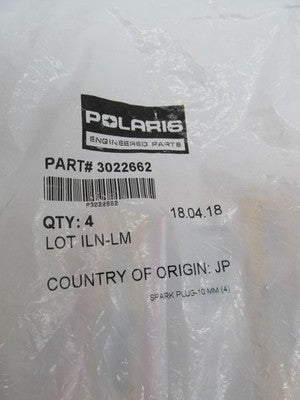 Lot of 4 NGK Polaris Spark Plugs MR7F 95897 3022662