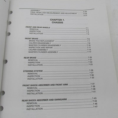 Yamaha OEM YFM400FWNM (C) 1999 Service Manual LIT-11616-13-22 5FU-F819