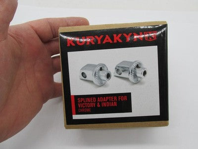 Kuryakyn NOS Victory Indian Splined Foot Peg Adapters Chrome 8828