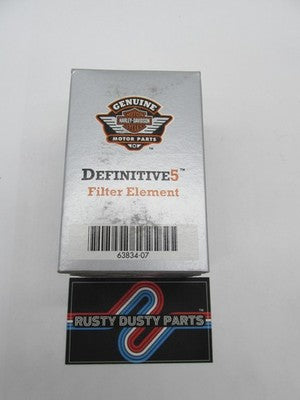 Harley Davidson Genuine NOS Definitive 5 Oil Filter Element 63834-07