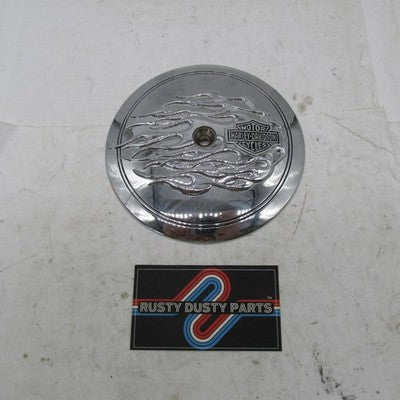 Harley-Davidson OEM Chrome 5-3/8" Bar & Shield Flames Air Cleaner Trim