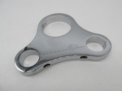 Harley Davidson Chrome Mini Gauge Fork Mount 1-7/8" Clamp Used