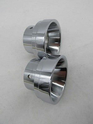 Pair of Harley Davidson Genuine NOS Chrome Exhaust Muffler Tips End Ca