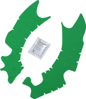 Athena Rubber Frame Pads Green M7343V