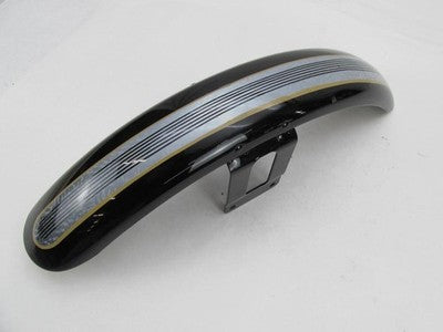 Harley-Davidson Custom Painted Front Dyna Sportster Black & Silver Fender