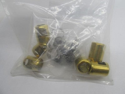 Namz NOS 6 Pack 3/8" Brass Oil Line Hose Clamps 0706-0054