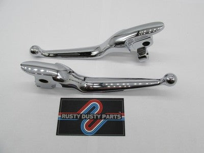Harley Davidson Genuine NOS Touring Chrome Hand Control Levers 3670006