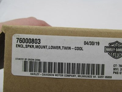 Harley Davidson Genuine NOS  Fairing Speaker Mount Enclosure 76000803