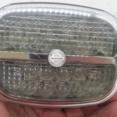 Harley-Davidson OEM Bar & Shield LED Tail Lamp Smoke Lens Chrome Bezel