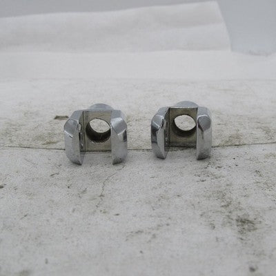 Pair of Harley Davidson Genuine NOS Chrome Footpeg Mounts Clevis Male