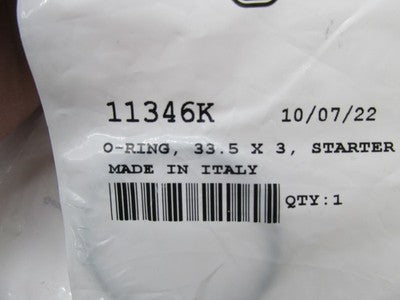 Lot of 2 Harley-Davidson OEM NOS 33.5MM x 3MM Metric O-Rings 11346K