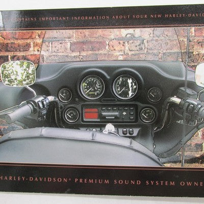 Harley Davidson 2001 Premium Sound System Owner's Manual 99464-01