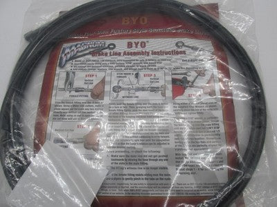 MAGNUM SHIELDING BYO Universal Hydraulic Brake Line 12ft Black 495012A