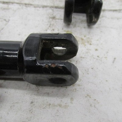 Pair of Harley OEM Gloss Black Passenger Footpeg Support Mounts Clevis