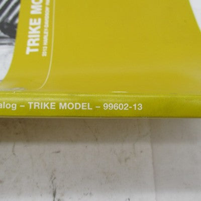 Harley Davidson Genuine 2013 Trike Model Parts Catalog Factory Manual