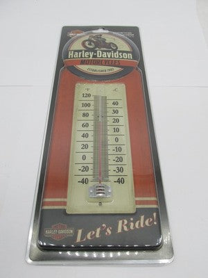 Harley-Davidson Genuine NOS Vintage Reproduction Tin Thermometer HDL-1
