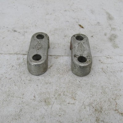 Pair of Vintage Betor Genuine  Handlebar Mounts Clamps Bars Triumph BS