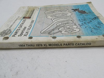 Harley Davidson Official 1954-1978 XLH 1000 Models Parts Catalog 99451