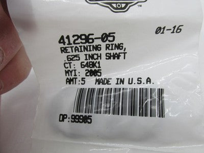 LOT of 5 Harley-Davidson OEM NOS 0.625" Shaft Retaining Ring Circlip 4