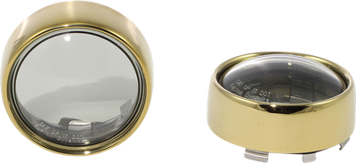Custom Dynamics Bezel/Lenses for ProBEAM Bullet Turn Signals Gold/Smok