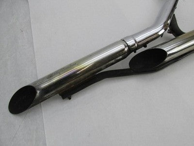 Harley-Davidson OEM Dyna Chrome Exhaust System w/ Slash Cut Mufflers a