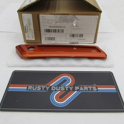 Harley OEM NOS Left LH Saddlebag Latch Faceplate, Scorched Orange 9020