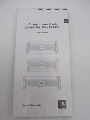 JBL Weather Resistant 4 Channel Class D Amp Amplifier Apex PA454