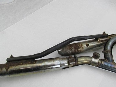 Harley-Davidson 96+ Softail Chrome Exhaust w/ Slash Cut Mufflers and B