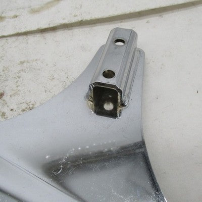 Pair Harley Chrome Rigid Sissy Bar Mounting Brackets Softail 52787-00
