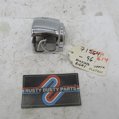 Harley Davidson NOS (1) Chrome Handlebar Upper Right Switch Housing 71