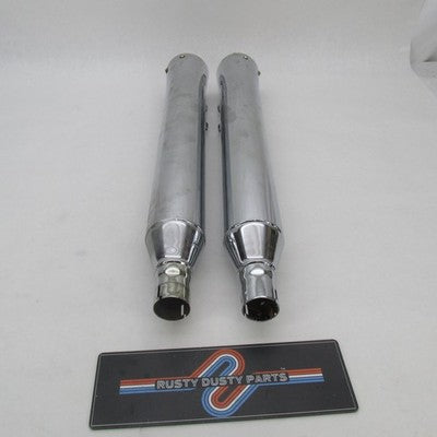 Pair of Harley OEM Screamin Eagle Nightstick Slip-on Mufflers FLTRU 64