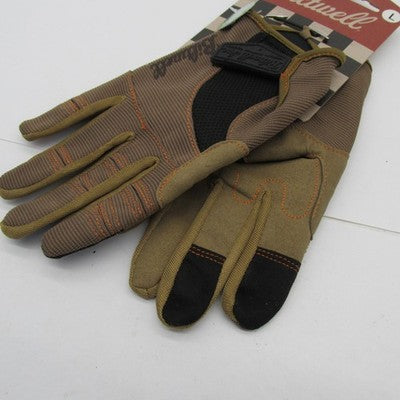 Biltwell Moto Gloves - Large - Brown/Orange 1501-0206-004 | 3301-2668