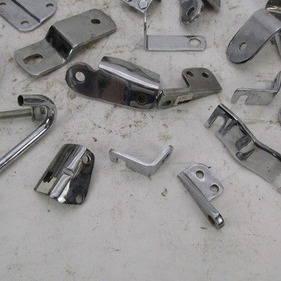 Huge Mixed Lot Harley Davidson & Aftermarket Chrome Hardware Bracket M