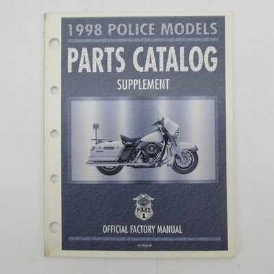 Harley-Davidson Official 1998 Police Models Parts Catalog Supplement 9