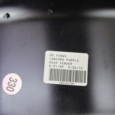 Harley-Davidson Genuine OEM Concord Purple Rear Fender FXDWG 59918-00Q
