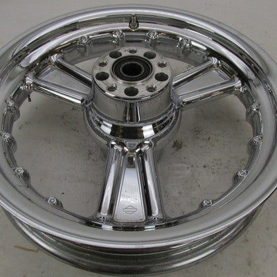Alcoa Harley Detonator 3-Spoke Chrome Rear Wheel 16"x3" 1" Axle Softai