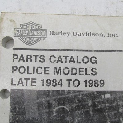 Harley-Davidson Official Factory 1984-1989 Police Models Parts Catalog