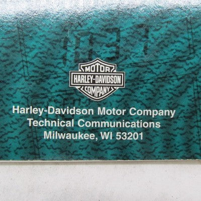Harley-Davidson Official 1998 Premium Sound System Owner's Manual 9946