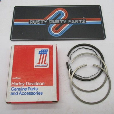 Harley-Davidson OEM NOS 72-85 Ironhead Standard Piston Ring Set 22355-