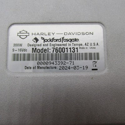 Harley Davidson Genuine AMP Amplifier Rockford 200Watt 24-25 76001131