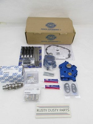 S&S NOS 310-1008B 475C Cam Chest Kit, Water Cooled Harley M8, Black 09