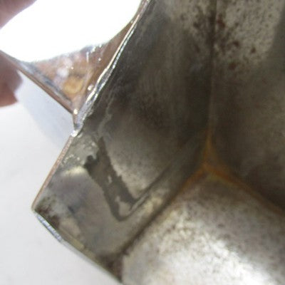 Vintage Chrome Hexagon Horseshoe Oil Tank Rigid Chopper Harley Triumph