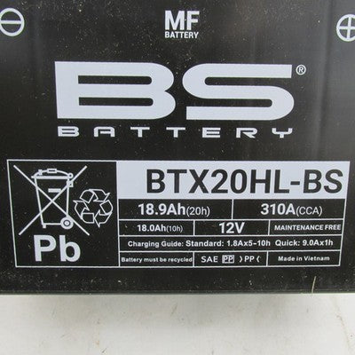 BS Battery NIB 12V 18AH 310CCA Maintenance Free Battery BTX20HL-BS
