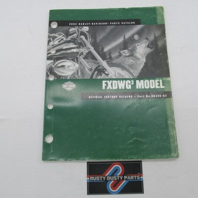 Harley-Davidson Official Factory 2002 FXDWG3 Model Parts Catalog 99430