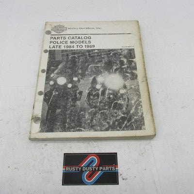 Harley-Davidson Official Factory 1984-1989 Police Models Parts Catalog