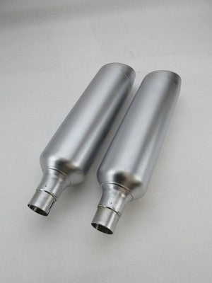 Pair of Harley-Davidson Genuine Stock Fat Bob Exhaust Mufflers 6490072