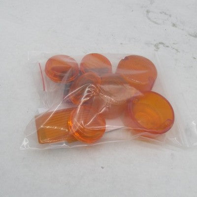 Mixed Lot of Harley Davidson OEM Amber Turn Signal Lenses and Red Refl